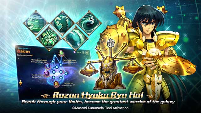 Vượt qua giới hạn của bản thân và trở thành chiến binh vĩ đại nhất vũ trụ trong Saint Seiya: Galaxy Spirits
