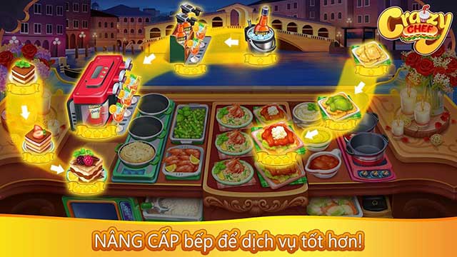 Nâng cấp các thực phẩm và dụng cụ, máy móc trong nhà bếp