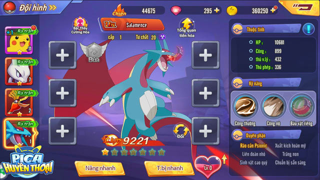 Pokemon Salamence trong Pica Huyền Thoại