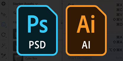 Adobe Dimension hỗ trợ nhập file Photoshop