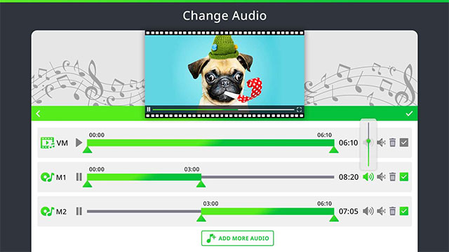 Xử lý âm thanh trong video với công cụ mix audio hoặc tách nhạc