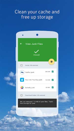 Norton Clean cho Android giúp dọn dẹp bộ nhớ cache của thiết bị