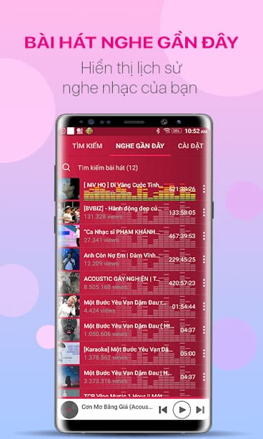 Nghe lại các bài hát đã nghe