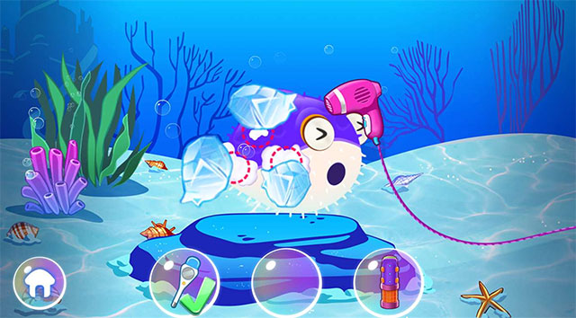Rất nhiều hoạt động thú vị trong game Mermaid Princess Makeup