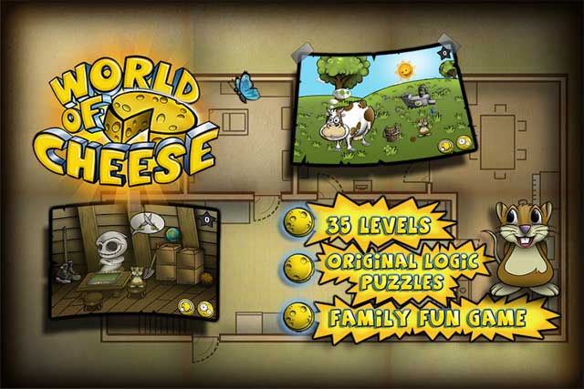 World of Cheese là  trò chơi trí tuệ dễ thương, vui nhộn và phù hợp với mọi người trong gia đình