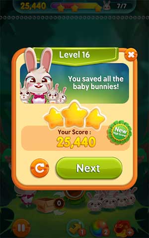 Bunny Pop Android là game vui dễ chơi và vui nhộn