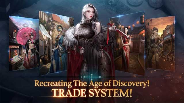 Tìm các thành phố lớn để giao thương, thu thập tài nguyên mới và xây dựng một hạm đội hùng mạnh