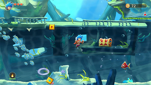 Gameplay hành động đi cảnh cổ điển kết hợp với giải đố và chiến đấu