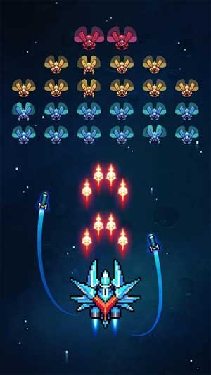 Galaxiga cho Android có vô số vũ khí da dạng