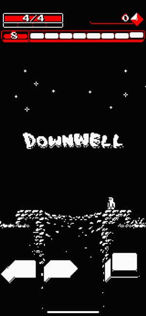 Game hành động đồ họa pixel cổ điển hấp dẫn Downwell cho iOS