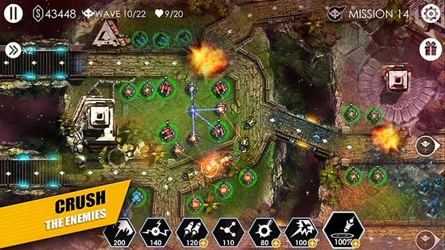 Game chiến thuật phòng thủ tháp hấp dẫn Tower Defense: Invasion cho iOS