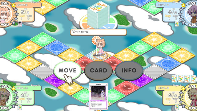 Boardgame với những viên xúc xắc và thẻ bài chiến lược