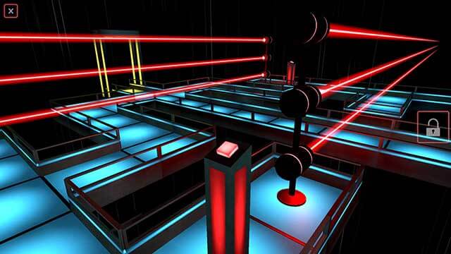 Vượt qua hàng rào laser nguy hiểm trong game Laser Mazer AR/VR cho iOS