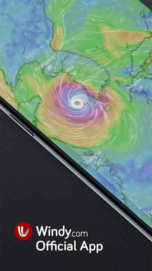 Windy là ứng dụng hoàn toàn miễn phí và không có quảng cáo