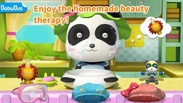 Cùng gấu trúc làm các công việc nhà trong game mô phỏng thú vị Cleaning Fun 