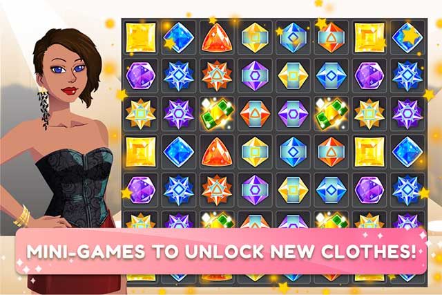 Chơi mini game match-3 vui nhộn để mở khóa thêm nhiều bộ trang phục thời thượng mới