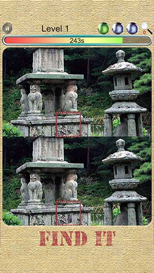 Game trí tuệ giải đố tìm điểm khác biệt Findit cho iOS