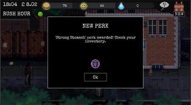 Thu thập item và perk để phục vụ cho công cuộc sinh tồn