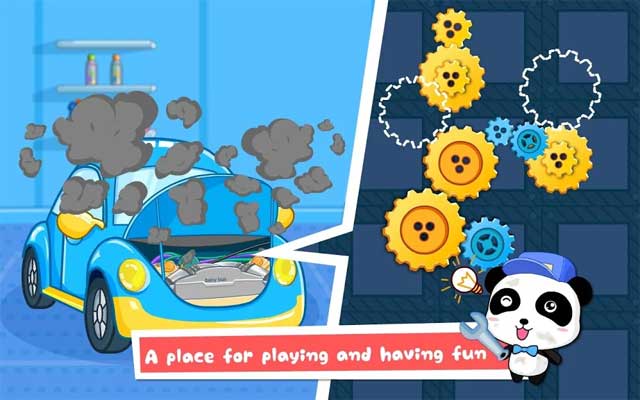 Sau một chuyến đi dài thú vị, bé hãy lau chùi, bảo dưỡng và rửa xe sạch sẽ nhé