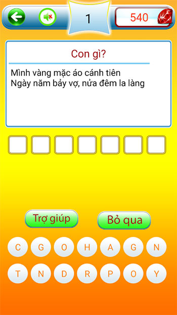 Câu hỏi trong game Đố vui thần đồng