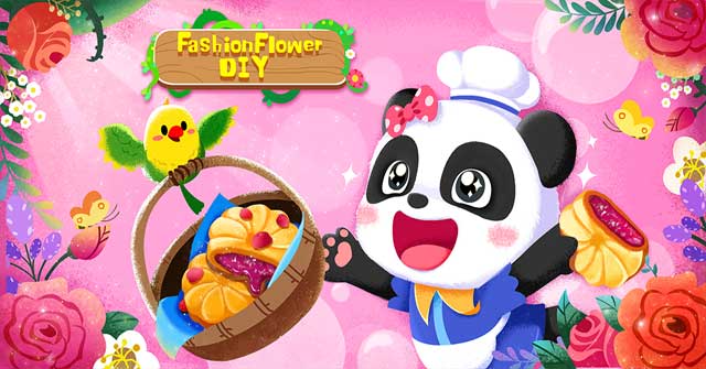 Tạo ra những sản phẩm DIY tuyệt vời từ các loài hoa trong game Little Panda‘s Fashion Flower DIY