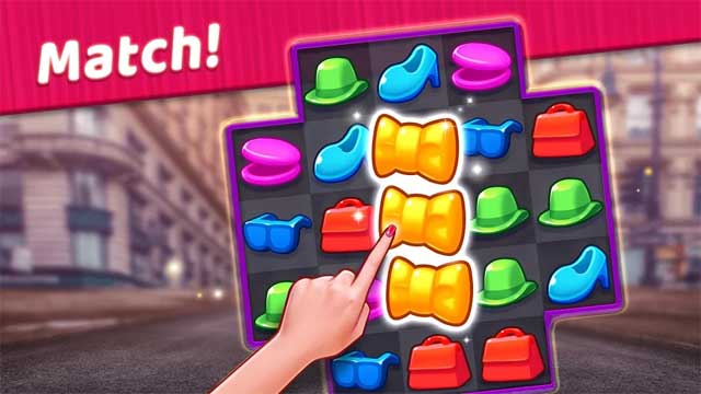 Chơi các level match-3 thú vị để mở khóa thêm hàng trăm vật phẩm và đồ nội thất mới