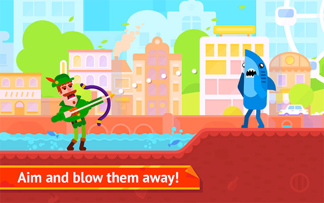 Bowmasters là game bắn cung tọa độ cực vui, giúp xả stress hiệu quả