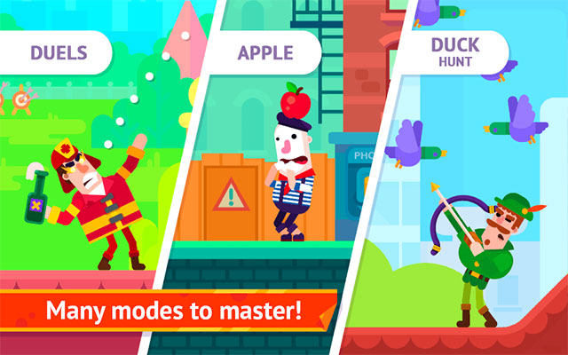 Rất nhiều chế độ chơi vui nhộn, thách thức trong Bowmasters PC