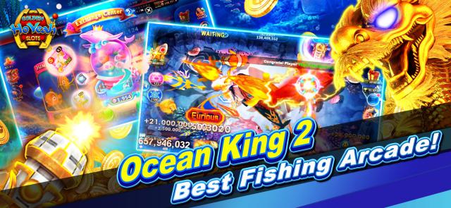 Chơi các trò chơi may rủi trong game vui Golden HoYeah Slots Casino