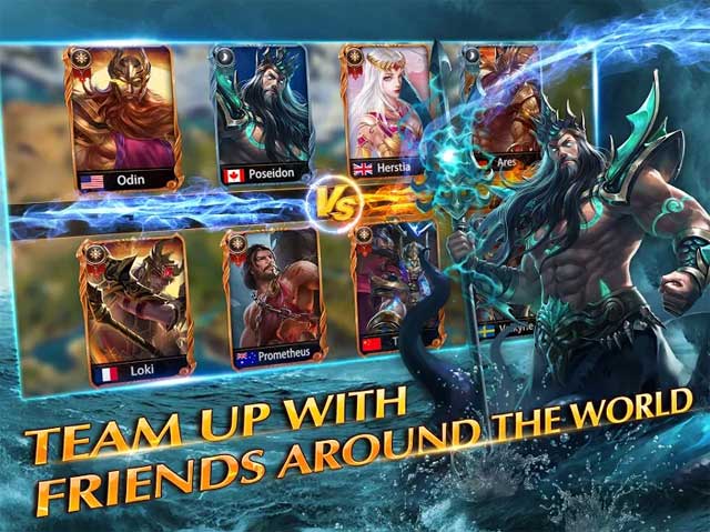 Lập đội với người chơi từ khắp nơi trên thế giới để cùng nhau giành lấy vinh quang