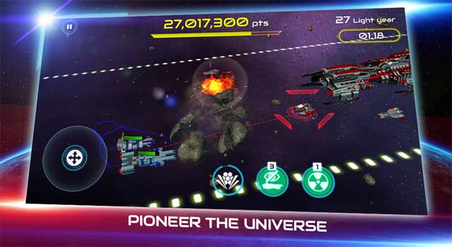 Khám phá vũ trụ tuyệt vời của Starship Battle Android và trở thành người chỉ huy tài ba nhất