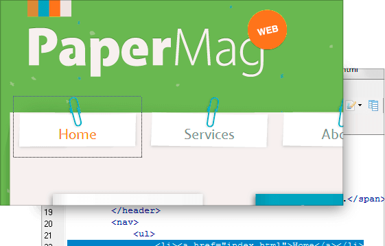 CoffeeCup HTML Editor hỗ trợ xem trước tại thời gian thực