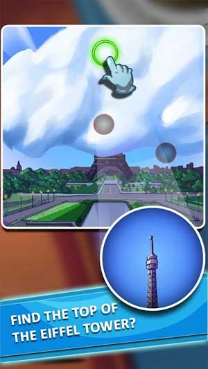 Tìm đỉnh tháp Eiffel