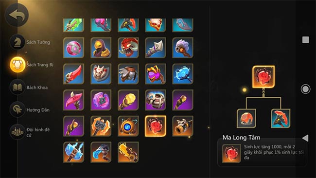 Hệ thống Trang bị trong Auto Chess VN