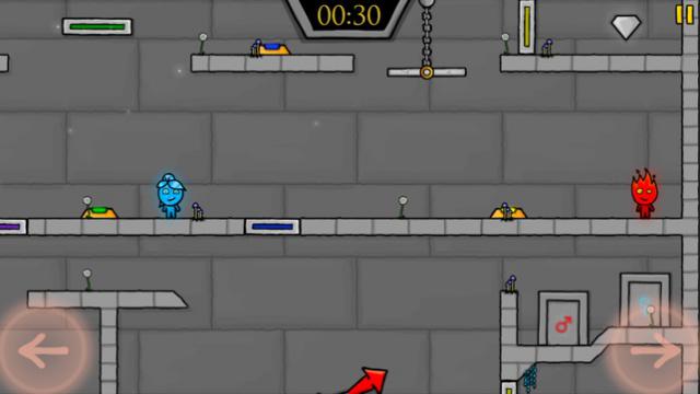 Phiêu lưu cùng chàng trai lửa và cô gái nước trong game Fireboy & Watergirl: Elements