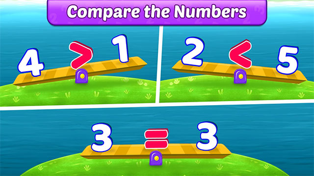 So sánh các con số trong Math Kids