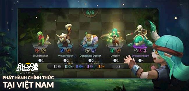 Các tướng trong Auto Chess VN có giá tiền khác nhau
