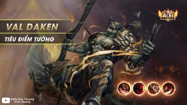 Tướng Val Daken trong Đấu Trường Vinh Quang