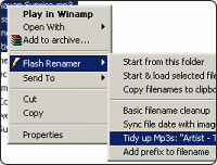 Flash Renamer hoạt động nhanh