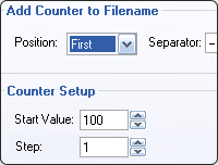 Flash Renamer hỗ trợ đánh số nhanh