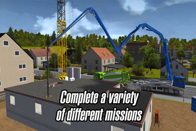 Hoàn thành vô số nhiệm vụ xây dựng đa dạng trong Construction Simulator 2014 Android