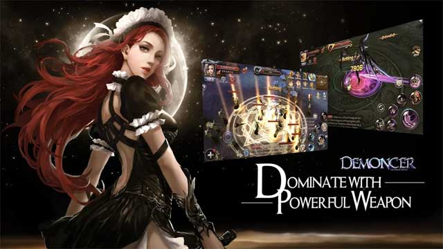 Thống trị thế giới của Demoncer for Android với vũ khí và phép thuật quyền năng