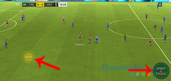 Hệ thống điều khiển cầu thủ trong FIFA 2020 Mobile
