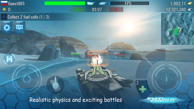 Future Tanks for Android sở hữu đồ họa tuyệt vời như trong các game chiến tranh trên PC