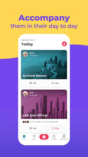 Cập nhật trạng thái của các thành viên trong gia đình
