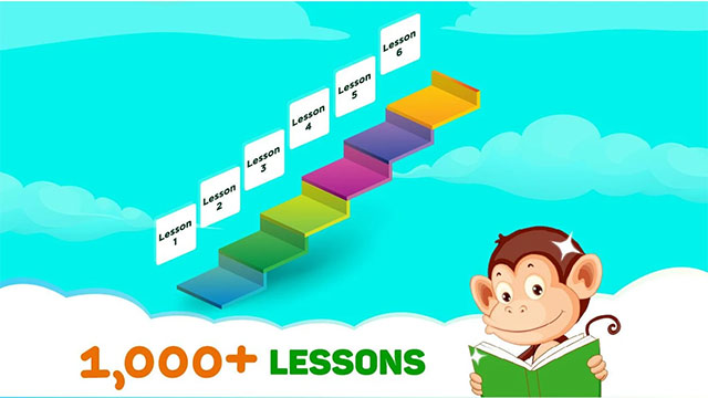 Monkey Junior mang tới hơn 1000 bài học
