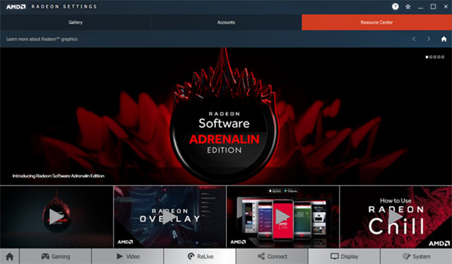 Radeon Settings quan trọng trong Adrenalin Edition