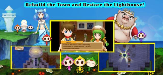 Xây dựng lại thị trấn và dựng lại ngọn hải đăng trong game Harvest Moon: Light of Hope 