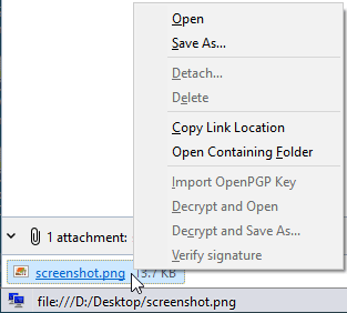 Xử lý file đính kèm tiện hơn trên Mozilla Thunderbird 68