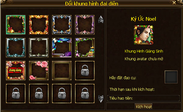 Đổi khung hình đại diện